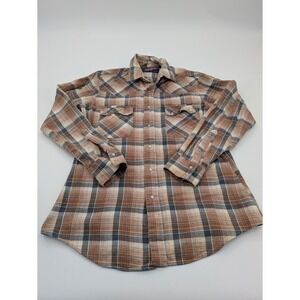 Vtg Gap Fashion Pioneers Western Pearl Snap Shirt Mens M Long Sleeve 70s